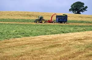 Farming Techniques Drucke: Farming - cutting for sileage