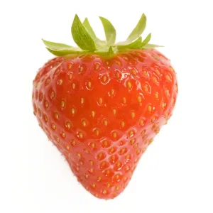 Strawberry Fruit Images Drucke: Strawberries - single in studio