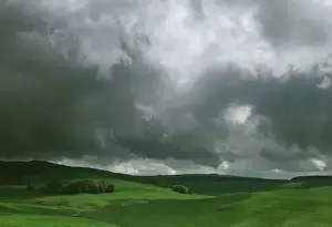 Personal Use Prints Only Drucke: Stormy Clouds over hillside