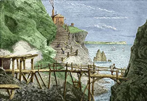 Ninjetzhundertjährige Zinkgrube in Cornwall