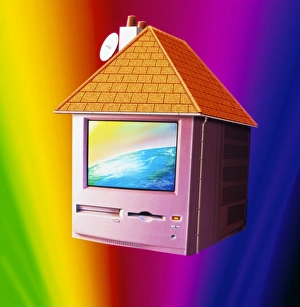 Abstract Computer Art Drucke: Abstract artwork of a home computer