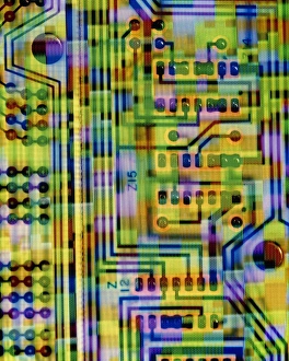 Verwandte Bilder Drucke: Abstrakter Bild von einem Schaltkreisbrett
