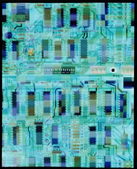 Bilder aus dem Jahr 1996: Abstrakter Bild von einer Schaltplatte