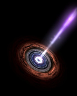 Supermassive Black Hole Drucke: Active galactic nucleus, artwork
