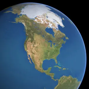 Nordamerika, Satellitenbild