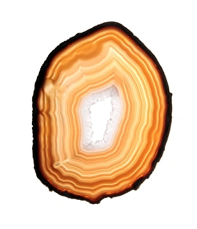 Quartz Crystals Drucke: Agate slice