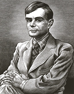 Drucke von Alan Turing (1912-54), britischer Mathematiker. Alan Turing wurde an Cambridge und Princeton ausgebildet Bilder Datiert 2007 Dezember: Alan Turing, britischer Mathematiker