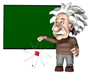 Gerahmter Druck : Albert Einstein Kunstwerk Gerahmter Druck : Albert Einstein Kunstwerk