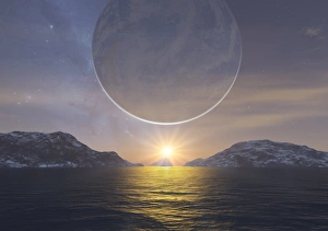 Habitable Zone Planets Drucke: Alien landscape, artwork