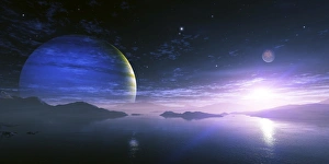 Extraterrester Mond, Kunstwerk