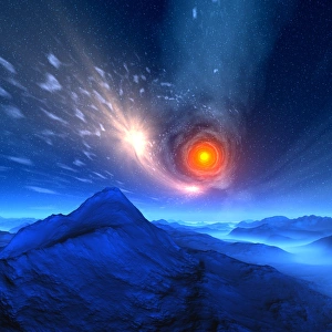 Alien Planet Artwork Drucke: Alien planet, artwork F005 / 0146