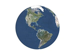 American Continent Maps Drucke: The Americas, relief map