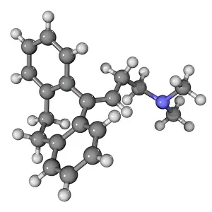 Bilder Datiert 14. April 2011: Antidepressivm Amitriptilins Molekül