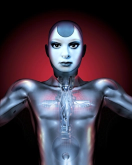 Artificial Intelligence Illustration Drucke: Android