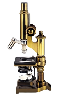 Antique Laboratory Equipment Drucke: Antique microscope