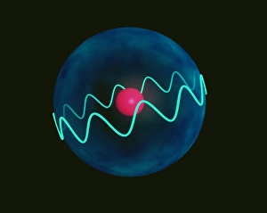 Bilder Datiert 1998 Juni 9 Jun 1998: Kunst des Wasserstoffatoms mit Elektron im Orbital