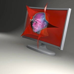 Artificial Intelligence Image Drucke: Artificial intelligence, conceptual image