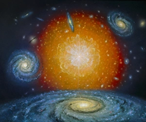 Space Science Images Drucke: Artists impression of the Big Bang