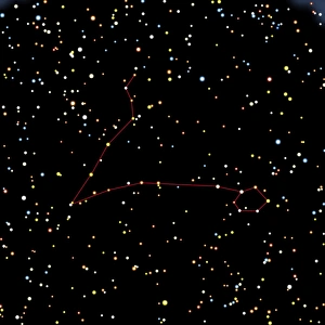 Cosmology Images Drucke: Artwork of the constellation of Pisces