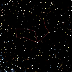 Science Astronomy Images Drucke: Artwork of the constellation of Virgo