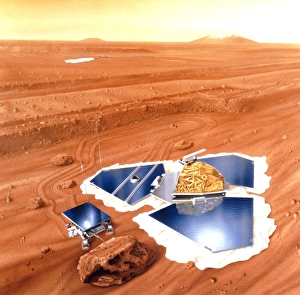 Mars-Rover Drucke: Bild des Mars-Pfadfinders nach dem Aufprall auf Mars