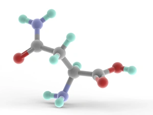 Amino Acid Structure Drucke: Asparagine molecule