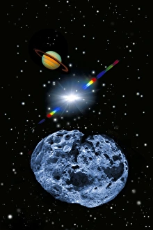 Planetary Ring Systems Drucke: Asteroid, artwork