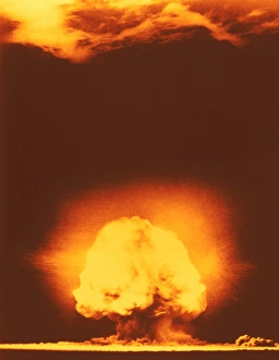 Bilder, datiert 2001: Atombungskatastrophe