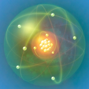 Atomic Structure Diagram Drucke: Atomic structure, conceptual artwork