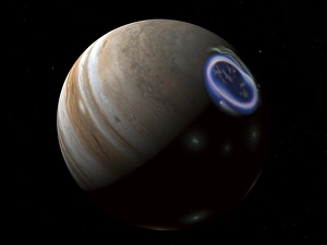 Bilder Datiert 24. Mai 2010: Die Aurora auf Jupiter, Kunstwerk