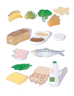 Balanced Eating Habits Drucke: Balanced diet, artwork