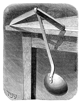 French Popular Science Weekly Drucke: Balancing demonstration