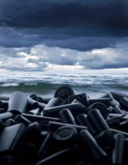 Environmental Contamination Drucke: Batteries polluting the environment