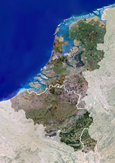 Benelux Countries Map Drucke: Benelux countries