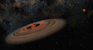 Taurus Constellation Stars Drucke: Binary system 2M J044144, artwork C015 / 0774