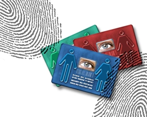 Bilder Datiert 2. Januar 2004: Biometrische Personalausweile