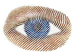 Biometric Identification Drucke: Biometric identification conceptual image