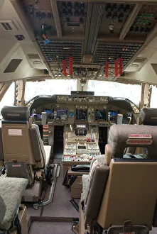Boeing 747 Drucke: Flugdeck Boeing 747-8