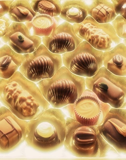 Snack Food Images Drucke: Box of chocolates