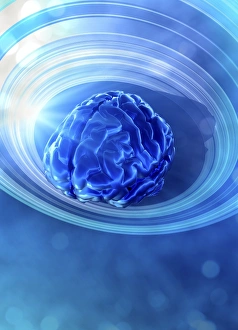 Human Brain Concept Drucke: Brain abstract, conceptual artwork