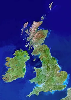 Britische Inseln, Satellitenbild