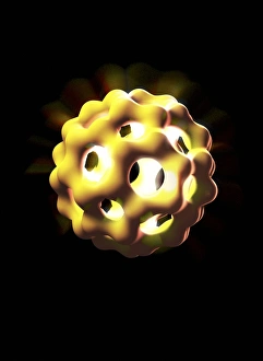 Bilder Datiert 3. Juni 2010: Buckminsterfullerene-Molekül, Kunstwerk