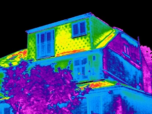 Bilder Datiert 4. Dezember 2008: Bauwerk, Thermogram