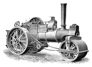 Charles Burrell And Sons Drucke: Burrell steamroller, 1897