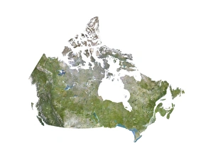 Bilder Datiert 18. Januar 2013: Kanada, Satellitenbild