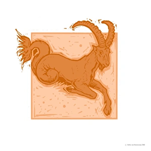 Drucke von Capricorn ist ein Zeichen der Erde, das von den Klassikern als die zehnte Sternzeichen dargestellt wird (22 Dezember bis 20 Januar) Bilder Datiert 2006 Februar: Capricorn