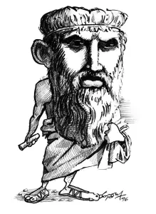 Platon Drucke: Platon als Karikatur