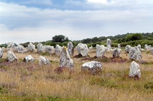 Ancient Monument Photography Drucke: Carnac stones