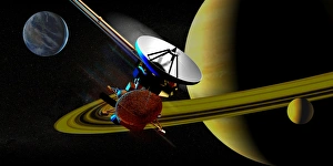 Rosalind Franklin und die Cassini-Raumfahrzeuge