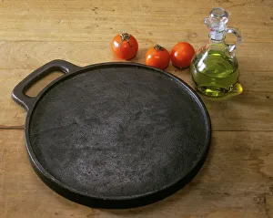 Drucke von Eisengrütze Pfanne Küche Drucke: Eisengriffspeisekuchen